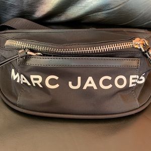 Marc Jacobs black Fanny pack with white logo